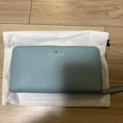 kate spade 水色 長財布　値下げしました