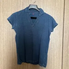 45RPM ベスト インディゴ染目め 天竺織 藍染め 4 スタンドカラー 45RPM ベスト インディゴ染目め 天竺織 藍染め 4 スタンドカラー