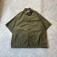 FREAK'S STORE 裾絞りドローコード 半袖シャツカーキ