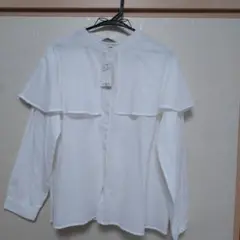 【未使用タグ付き】サマンサモスモス　SМ2 　シャツ　ブラウス　フリル襟