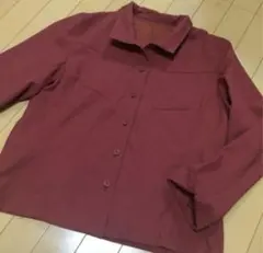 新品　ブラウス　ジャケット　ボルドー 春秋 大きいサイズ　LL XL
