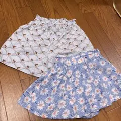 UNIQLO PAUL & JOE ねこ 花柄ハーフパンツ2点セット 120