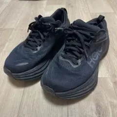HOKA ホカオネオネ　ボンダイ8 ブラック　幅広　スニーカー　24.5のサムネイル