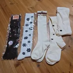 キッズ 靴下 タイツ 4点セット まとめ売り