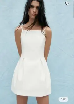 ZARA ストラップ付きショートワンピース