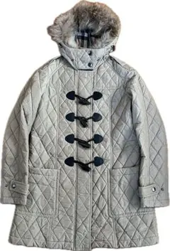 バーバリー　ロンドン　キルティング フード付き ダッフルコート ベージュ