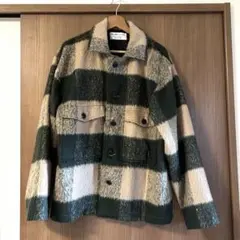 RELUME シャギーチェックブルゾン