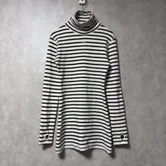 epine Eé フィンガー ホール ハイネック ミニ ワンピース ボーダー