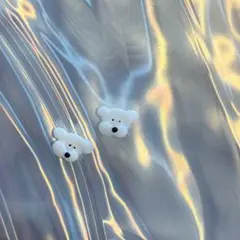 犬　3D ネイルパーツ　ゆるかわ　2個セット