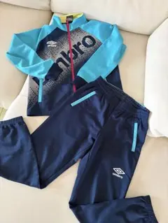 umbro アンブロ　ジャージ上下　青/紺 140cm