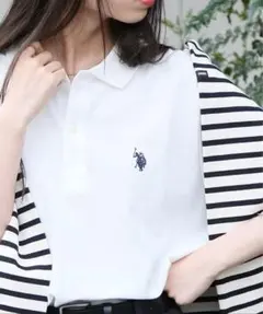 U.S. POLO ASSN. ホワイトポロシャツ S