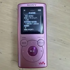 SONY ウォークマン NW-E063 本体 ピンク70 - メルカリ