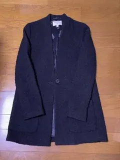 CARINE ROITFELD×ユニクロ　ノーカラージャケット ブラック