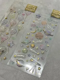 正規品 ドロップシール ACTIVE CORPORATION 風船 宇宙 2種