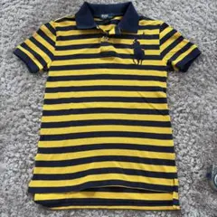Polo by Ralph Lauren ポロシャツ　黄色ネイビーストライプ