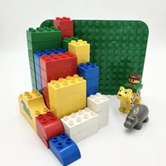 レゴ　デュプロ　ブロックと動物フィギュアセット