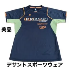 美品　おしゃれ　DESCENTE デサント 半袖 Tシャツ バレー　L