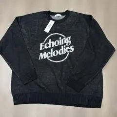 WEGO Echoing Melodies ニット セーター ブラック Mのサムネイル