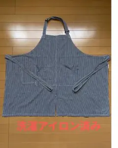 【②】ニトリ NITORI エプロン ヒッコリーストライプのサムネイル