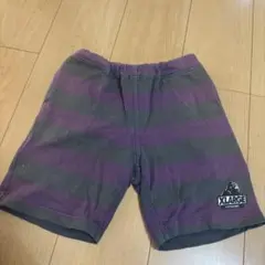 XLARGE KIDS ハーフパンツ パープル×グレー