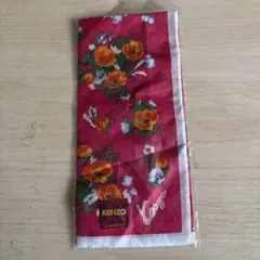 KENZO フラワープリント ハンカチ