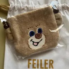 ドアップテディ　巾着　ポーチ　ラブラリー　バイ　フェイラー　FEILER