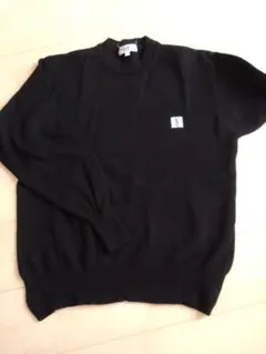 【希少】YSL イヴサンローラン　ニット　L ブラック　毛ウール　メンズ　y2k 希少】YSL イヴサンローラン ニット L ブラック 毛ウール メンズ y2k