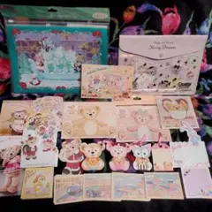 ディズニー ダッフィー クリスマス 立体 ケース ステーショナリー ポストカード