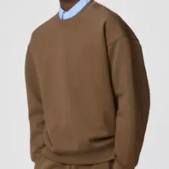 UNIQLO:C【新品タグ付】オーバーサイズスウェットシャツ M ブラウン