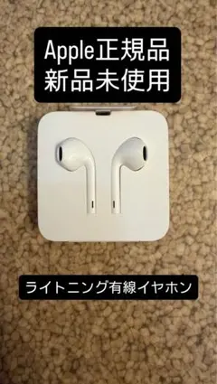 Apple 新品未使用 ライトニング有線イヤホン