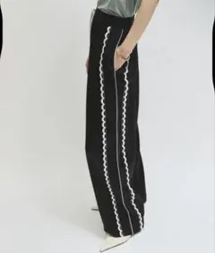 【美品】　アダムエロペ　サイドレーストラックパンツ　36 ウエストゴム