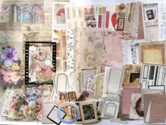 おすそ分け コラージュ素材 デコ素材 紙モノ R