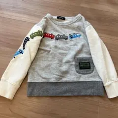 klädkåp 電車刺繍 トレーナー 110