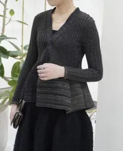 CFCL POTTERY GLITTER CARDIGANブラック 長袖ニット