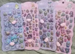 ちいかわ、ラブブクライベイビー、お尻シール 4シートセット