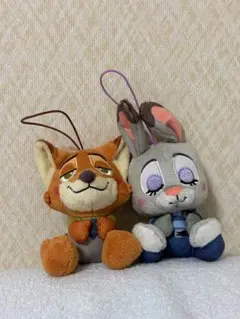 ニックとジュディのぬいぐるみ ペア