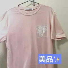 【美品】CALVIN KLEIN JEANS ピンク Tシャツ　カルバンクライン