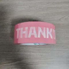 THANK YOU ロゴ入り ピンク×白　OPPテープ 梱包用のサムネイル