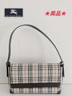 美品★BURBERRY ノバチェック ハンドバッグ ワンショルダーバッグ