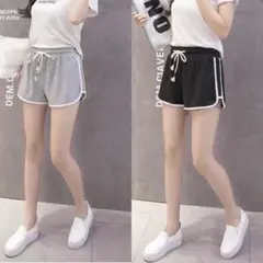 【2枚セット】XL ブラック グレー ショートパンツ ルームパンツ 韓国