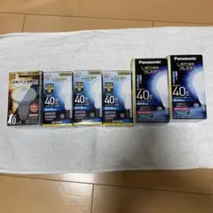 ○LED電球 40形 E26 6個セット パナソニック　アイリスなど