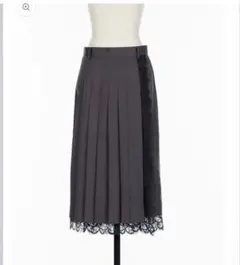 【新品タグ付】fetico FINE WOOL PLEATED SKIRT 34のサムネイル