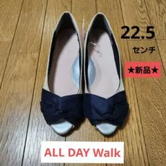 【新品未使用】ALL DAY WALK パンプス オープントゥ 22.5cmのサムネイル