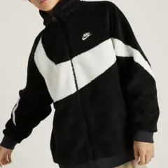 新品　ナイキ　ビッグ　スウッシュ　リバーシブル　ボアジャケット　黒　3XL