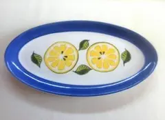 ミスド レモンデザイン 陶器だ円皿