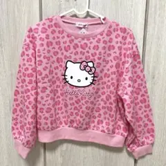 新品　サンリオ　Hello Kitty ヒョウ柄 トレーナー 140