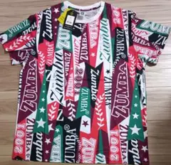 カラフルzumbaダンスTシャツ　Lサイズ