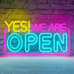 New【最安値ネオン祭り】オープンウエルカムＯＰＥＮネオン看板