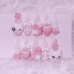 女児 ゴテゴテ 平成 ネイルチップ 地雷 量産 イベント ライブ 推し