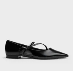 【CHARLES & KEITH】￼ ポリーン ボウポインテッドトゥバレリーナ